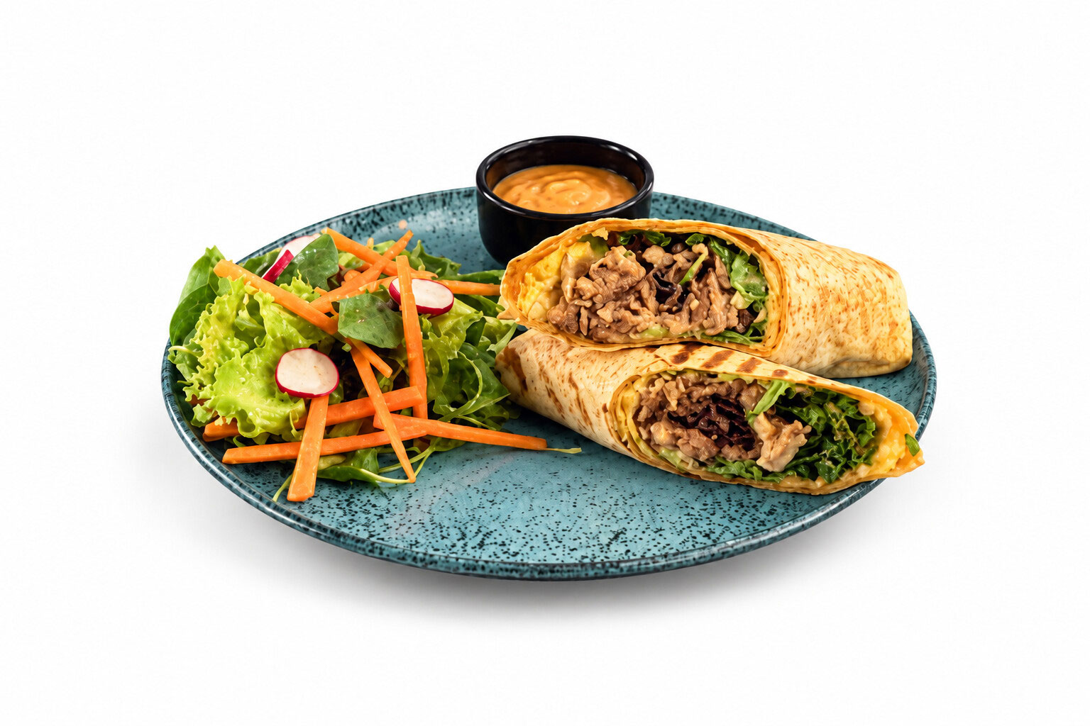 Chopped Brisket Wrap